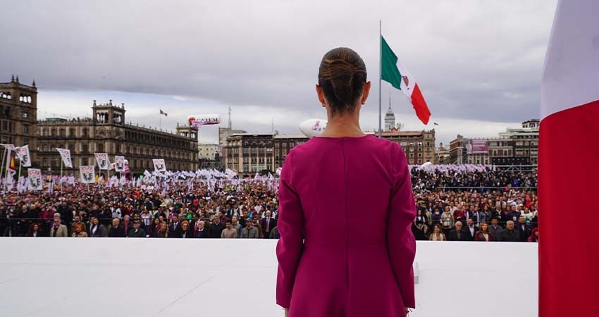 350 mil personas acompañaron a Sheinbaum en el Zócalo