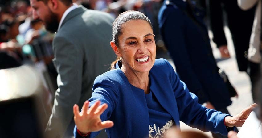 Sheinbaum felicita en un tuit a Trump por su toma de posesión