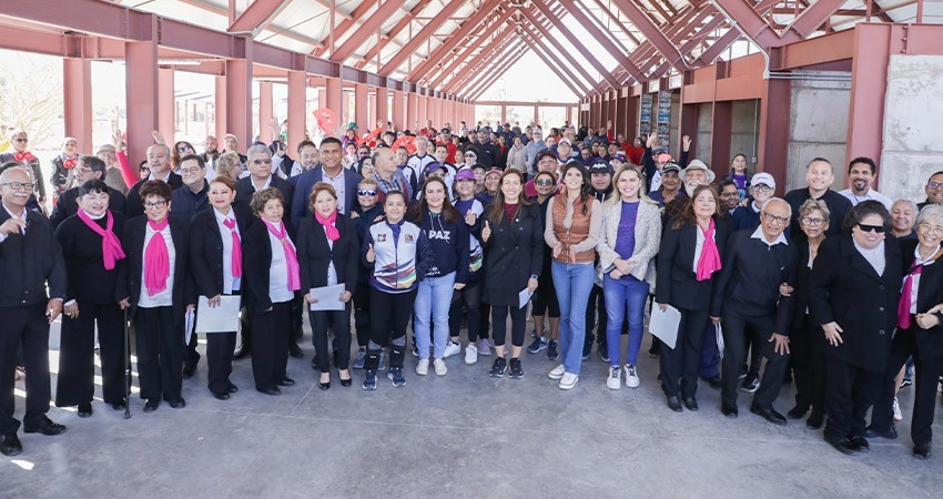 Alcaldesa de La Paz inaugura la 1ra. Convivencia Deportiva del Adulto Mayor