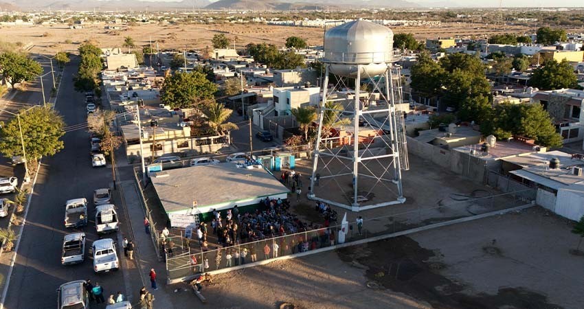 Rehabilitan cárcamo de bombeo del tanque elevado de la colonia Miramar