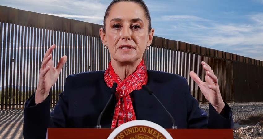 Sheinbaum: México no pagará por el muro fronterizo del presidente Trump