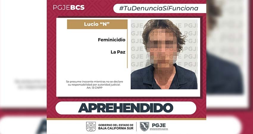 Fue aprehendido Lucio “N”, imputado de feminicidio en La Paz