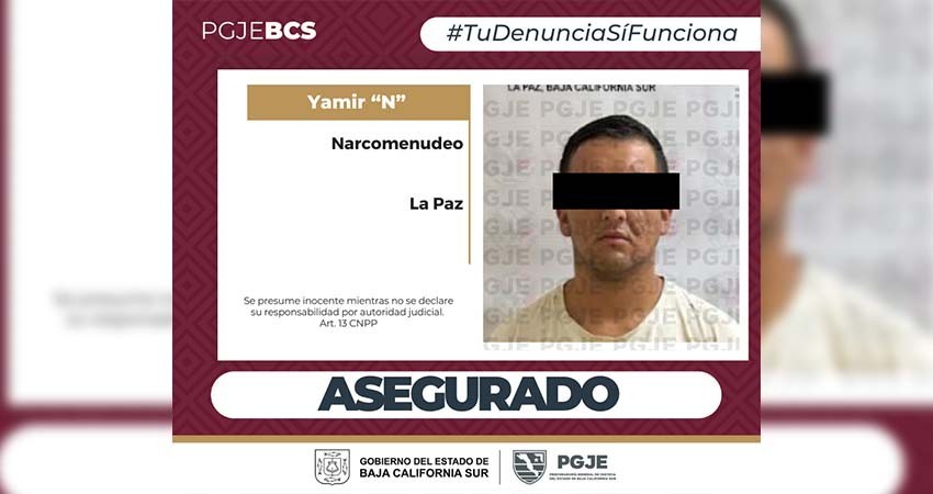 Detienen a Yamir N con 625 dosis de cristal