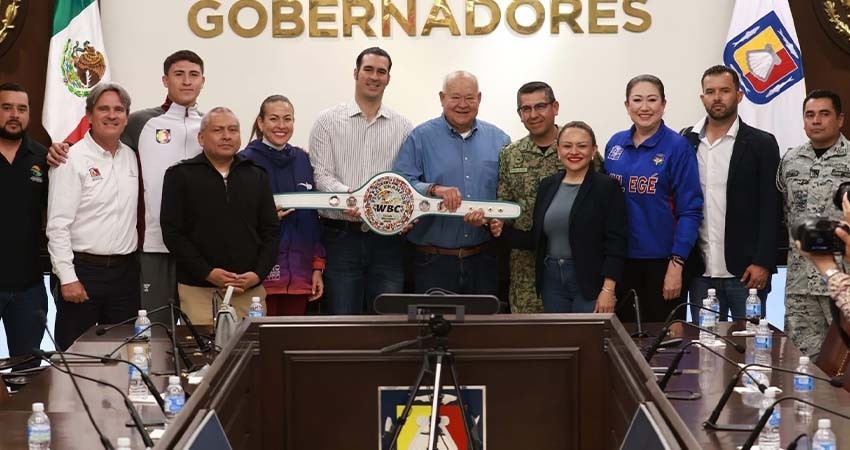 Baja California Sur se suma a la Clase Nacional de Boxeo; Castro Cosío firma cinturón de la Paz