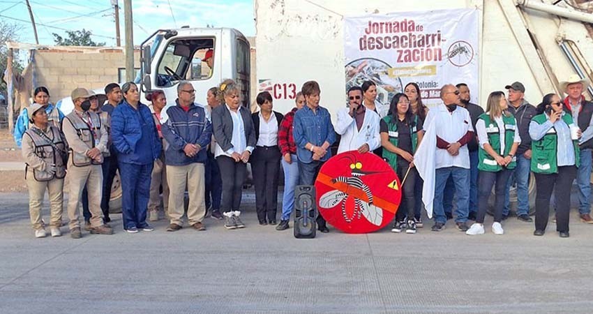 Realizan jornada de descacharrización contra el dengue en Comondú