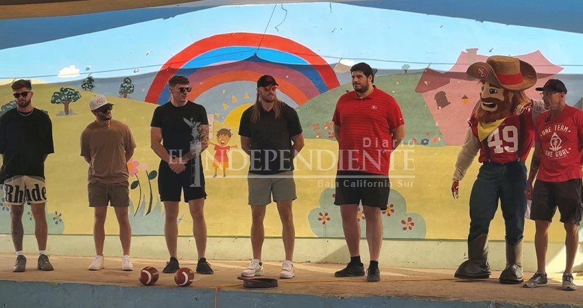 Jugadores de los 49ers se reunieron con estudiantes de Los Cabos; buscan fomentar deporte