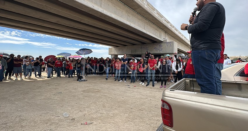Maestros de CSL continúan en la lucha por frenar Reforma a Ley del ISSSTE