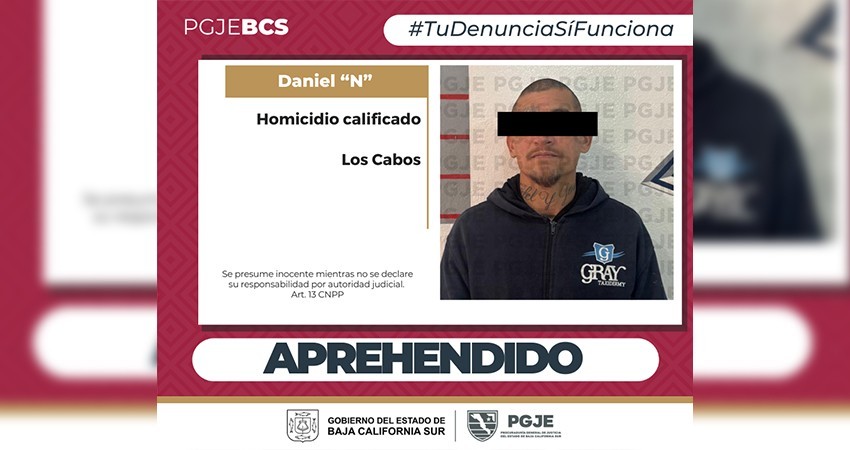 Arrestan a prófugo de la justicia imputado por homicidio calificado en San José del Cabo