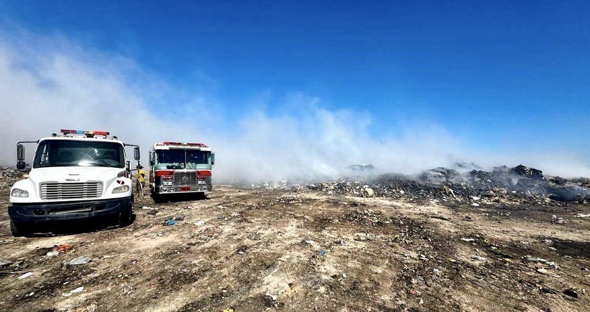 Sofocado el incendio en el relleno sanitario de La Paz