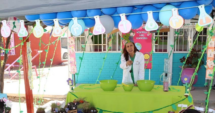 Realizan proyecto de ciencias en el Jardín de Niños “Benito Beltrán Beltrán”
