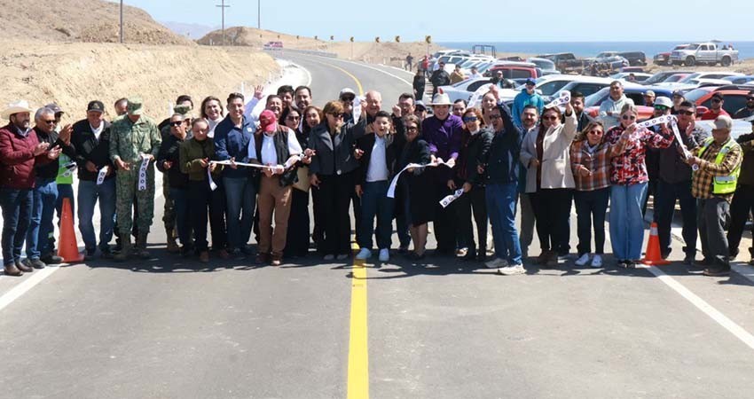 Consolida el gobierno de BCS más conectividad y seguridad la nueva carretera Bahía Tortugas - Punta Eugenia