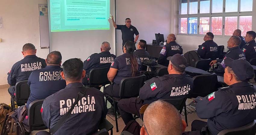 Evalúan competencias de la función policial a 250 elementos municipales