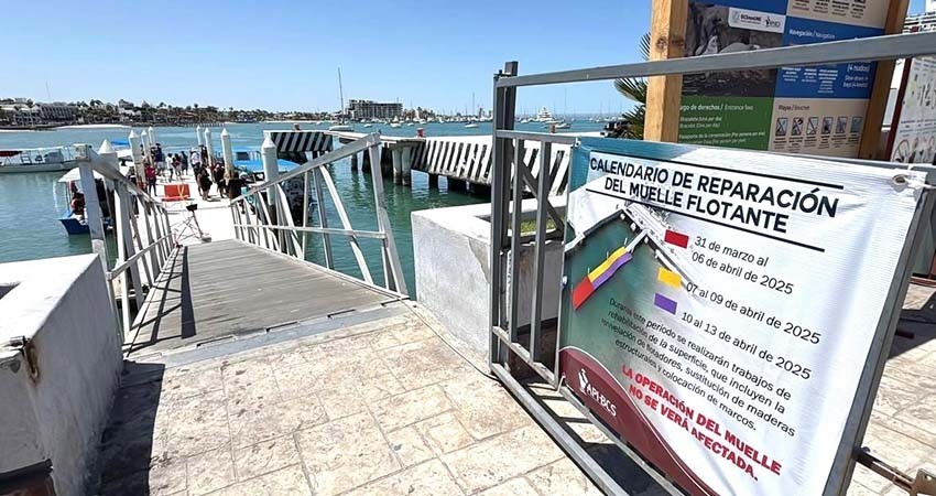 Rehabilita la Administración Portuaria de BCS muelles en el malecón de La Paz