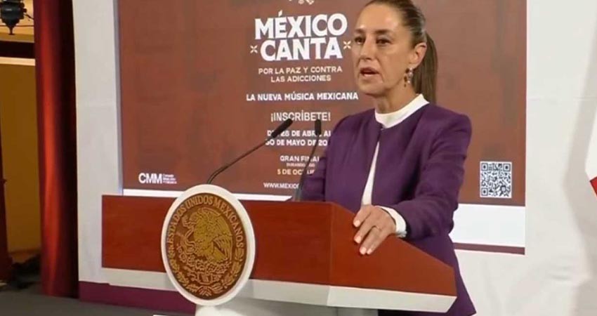 Sheinbaum presenta el festival 'México canta' para promover la música mexicana