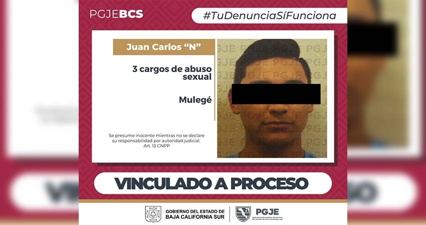 Por tres cargos de abuso sexual agravado queda vinculado a proceso Juan Carlos “N”