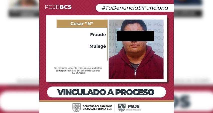 Por delito de fraude específico queda vinculado a proceso Cesar “N”