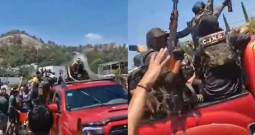 Abren investigación por desfile del CJNG en Michoacán