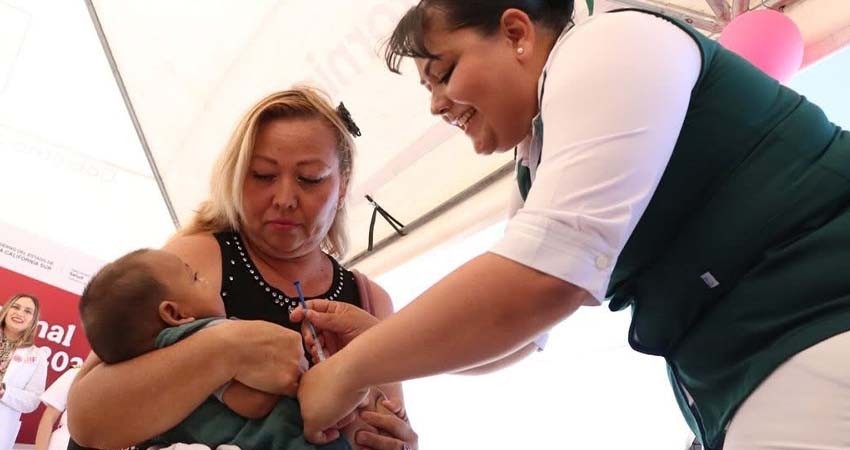 Arrancó la Semana Nacional de Vacunación; la meta es aplicar más de 10 mil inmunizantes en BCS