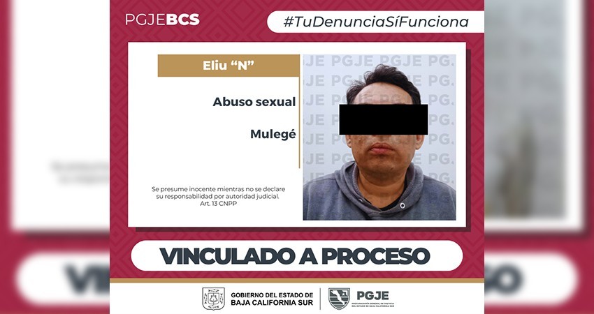Por abuso sexual agravado queda vinculado a proceso Eliú “N” en Guerrero Negro