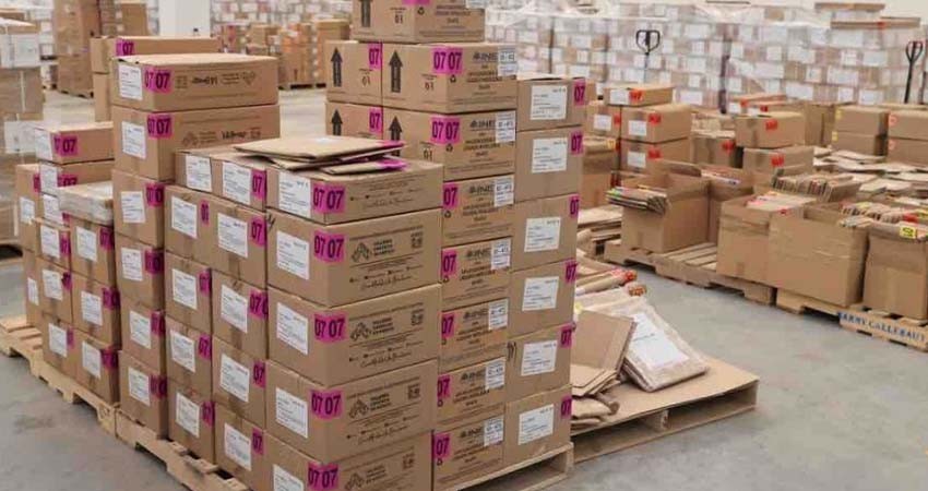 INE inicia distribución de más de 601 millones de boletas para la elección judicial