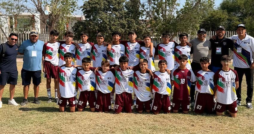 Selección de fútbol de BCS U13 avanza como líder rumbo a la Olimpiada Nacional 2025