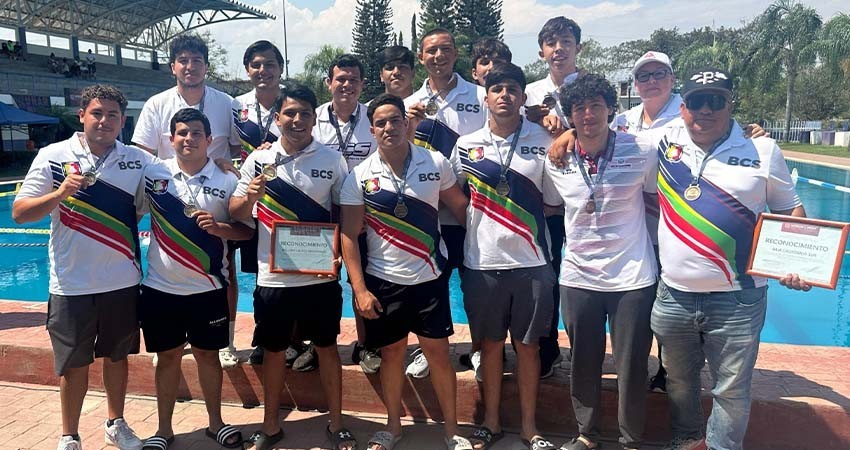 Con bronce, selección varonil menor de waterpolo clasifica a la Olimpiada Nacional 2025