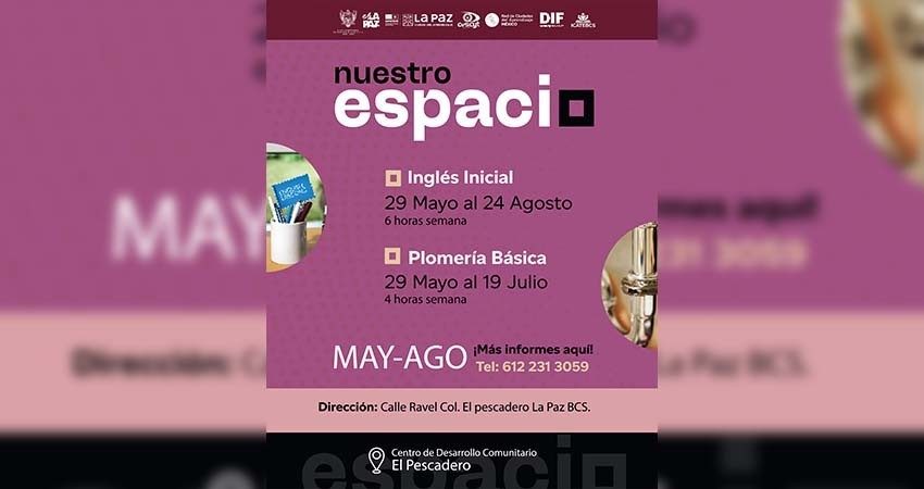 Ayuntamiento de La Paz e ICATEBCS impartirán cursos gratuitos de inglés y plomería