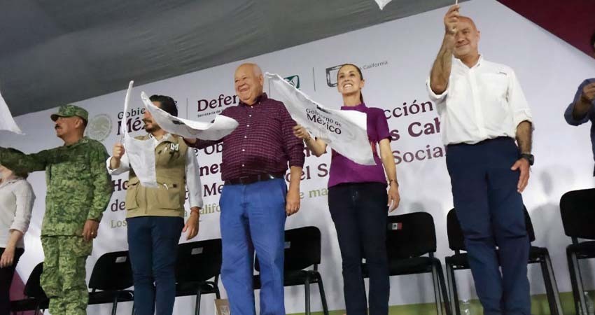 Presidenta Claudia Sheinbaum da banderazo de inicio a la construcción del Hospital General Re-gional del IMSS en Los Cabos