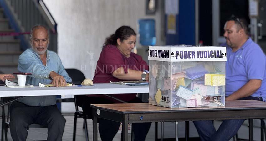 Votaciones en Los Cabos con baja participación durante elecciones judiciales