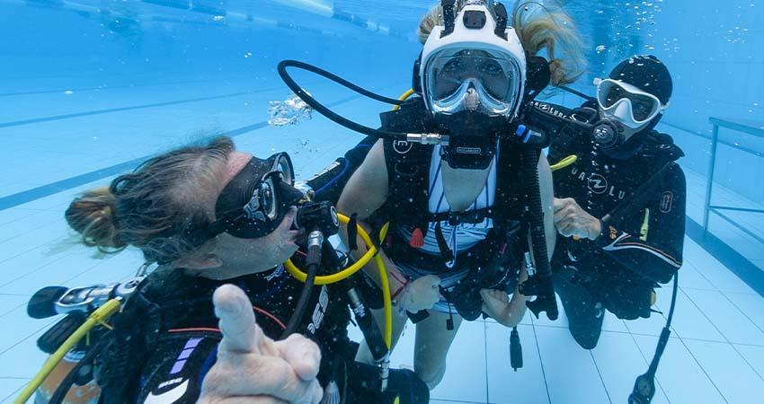 Realizan con éxito la segunda jornada de buceo inclusivo
