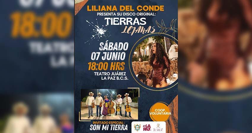 Presentará Liliana del Conde su disco Tierras Lejanas en el Teatro Juárez