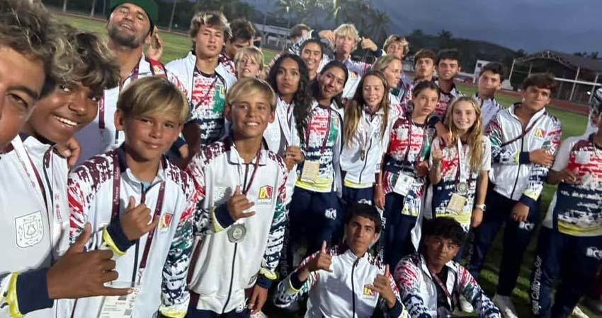 Dominan surfistas de La Paz las olas de la Olimpiada Nacional 2025