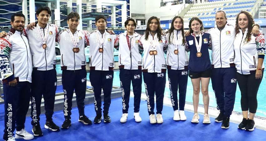 BCS cierra con 13 preseas en la olimpiada nacional de clavados 2025
