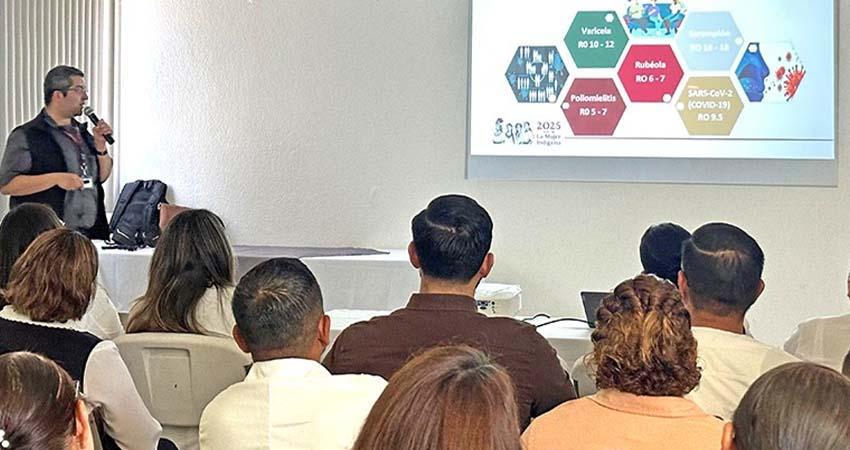 Imparte salud estatal un curso sobre Sarampión a personal de Comondú