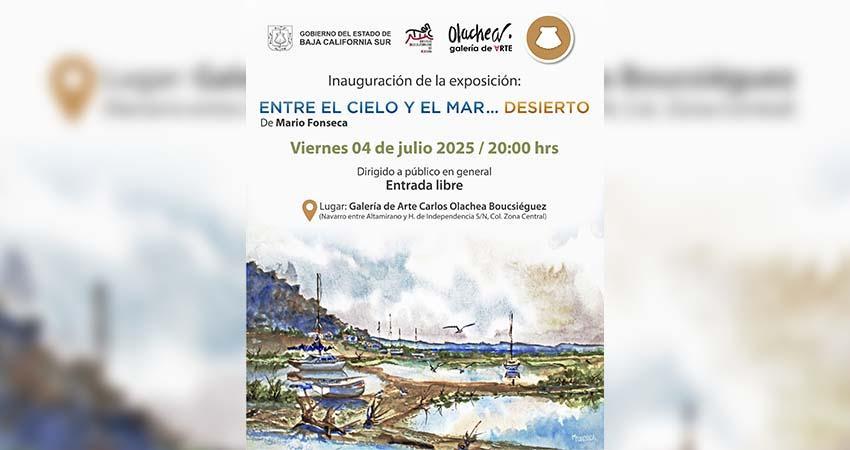 Presentarán en La Paz exposición del artista sudcaliforniano, Mario Fonseca