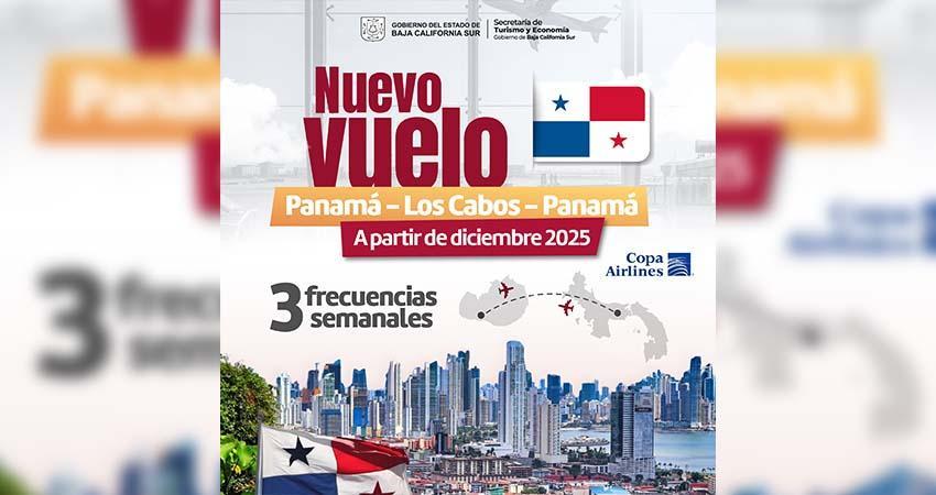 Consolida BCS su conectividad aérea con nueva ruta Los Cabos-Panamá