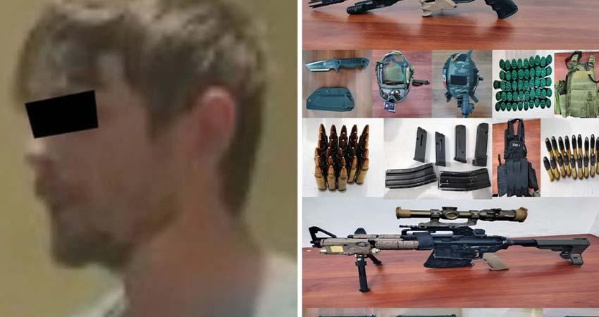 Detienen a un estadounidense con armas y credencial de CIA en el Estado de México