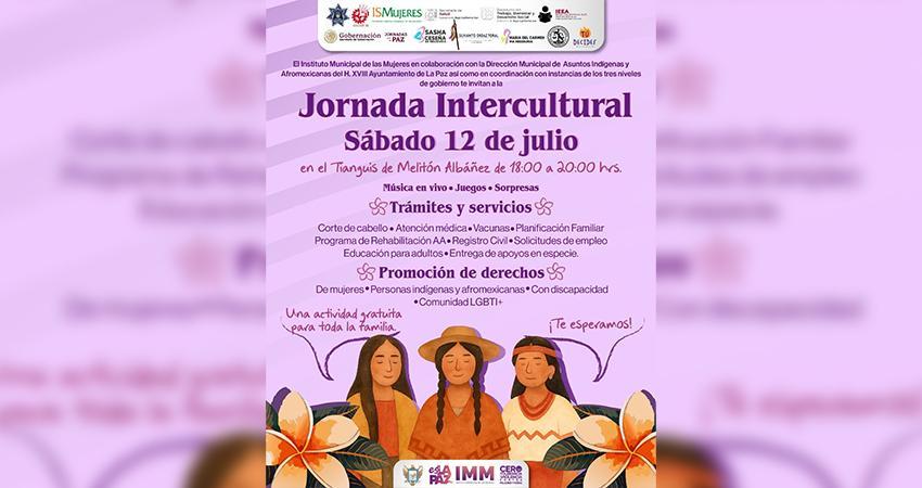 Invita IMM La Paz a Jornada Intercultural en Melitón Albáñez