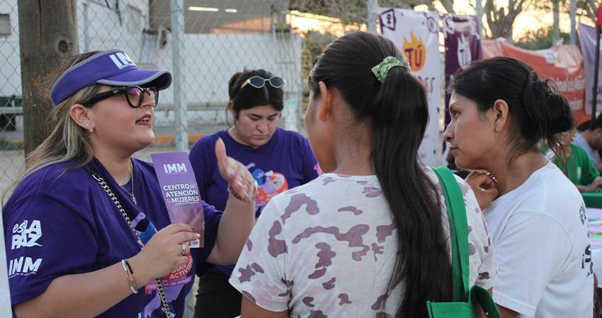 Realiza IMM Jornada Intercultural en Melitón Albáñez para acercar servicios y promover derechos