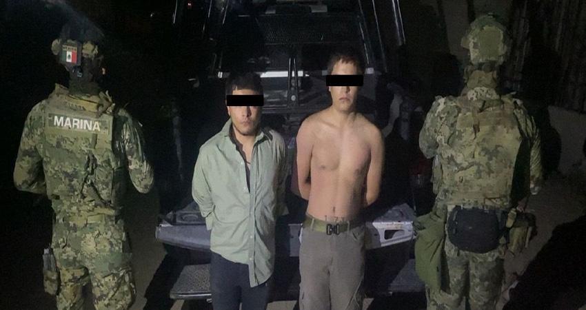 Asegura MARINA armamento, equipo táctico y vehículo en Vizcaíno