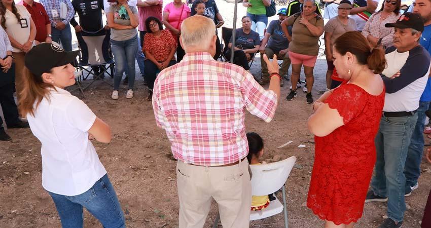 Gobernador Castro Cosío brindará certidumbre legal a familias del predio Mar Sol, en La Paz