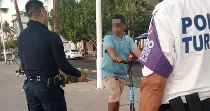 Trabaja Seguridad Pública para mantener el orden en el malecón de La Paz