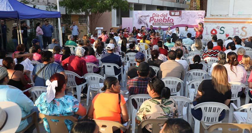 Encabeza Milena Quiroga audiencias ciudadanas por el Día del Pueblo en El Pedregal La Paz