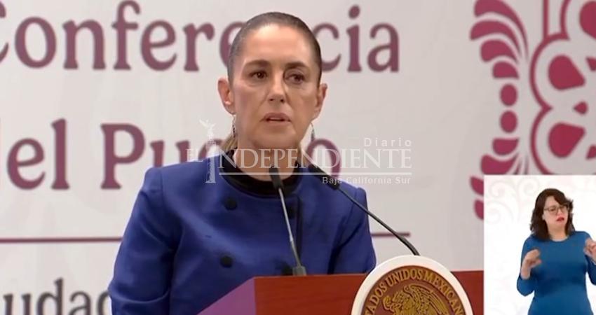 “En Baja California Sur siembran terror”, denuncia periodista; Claudia Sheinbaum asegura que es una entidad con pocos delitos