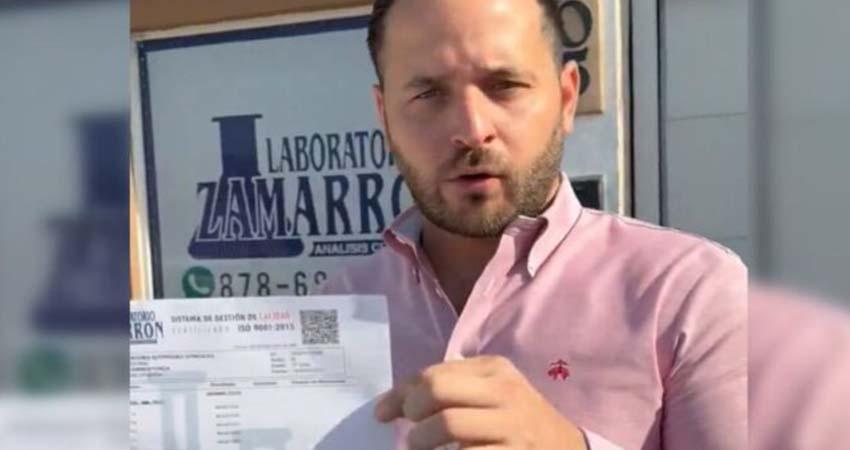 Tras agredir a reportera, alcalde de Piedras Negras muestra resultado de antidoping