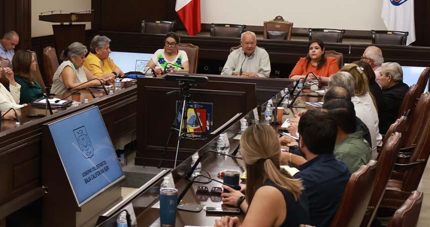 Gobernador Castro Cosío encabeza reunión de evaluación tras el paso del huracán “Lorena”