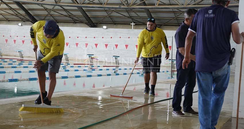 Instalaciones deportivas en Los Cabos dañadas por lluvias, incluyendo a la Alberca Olímpica