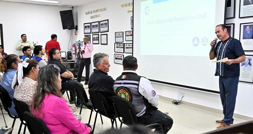 Se realiza el primer Taller Básico de Protección Civil organizado por el Congreso del Estado