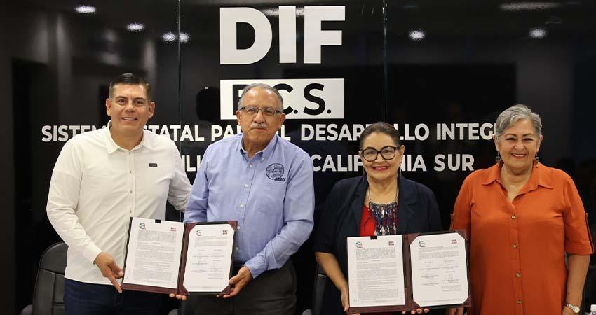 Firman convenio SEDIF y UABCS en materia de Democracia Familiar