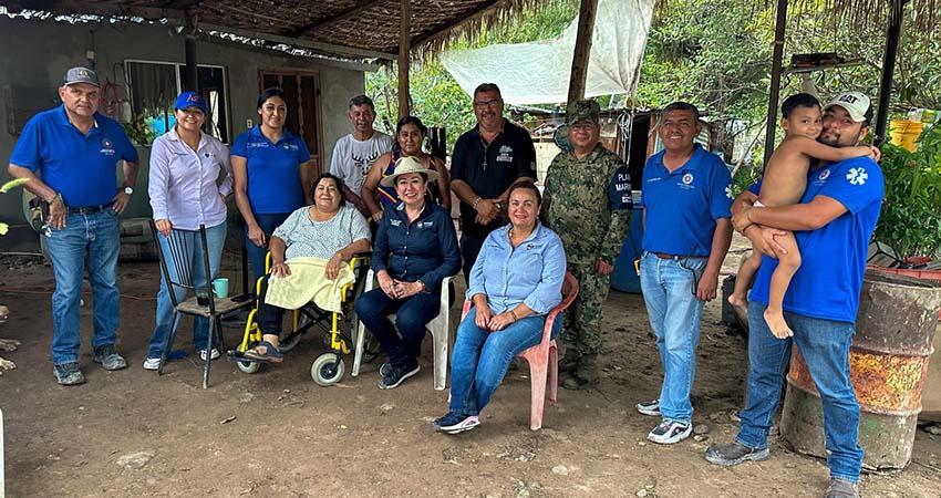 Coordina ayuntamiento de Mulegé acciones de rehabilitación de accesos y apoyo a familias en San Ignacio